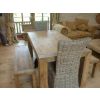 1.8m Reclaimed Elm Chunky Style Dining Table with 2 Latifa Chairs & 2 Backless Benches - 2